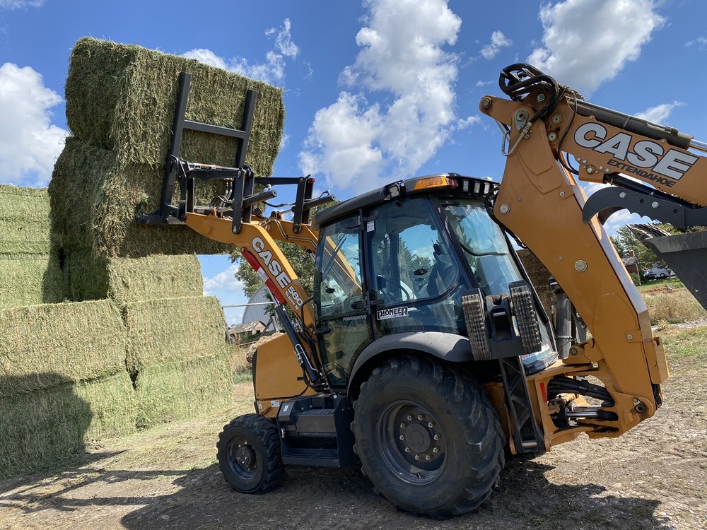 bale fork, quick connect, for case backhoe