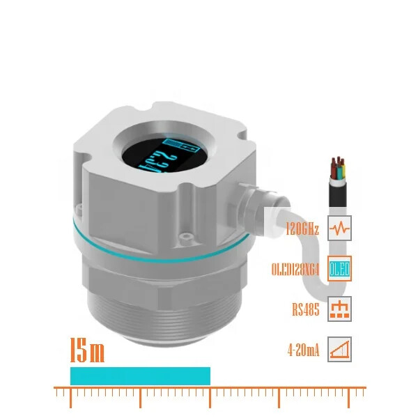 High Frequency Explosion Proof Oil FM Radar Level Meter Radar Level Sensor