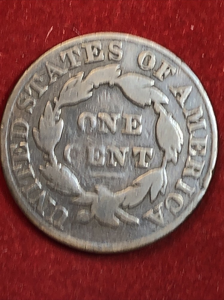 1831 coronet head large cent Error Major Planchet Lamination Choice For Grade