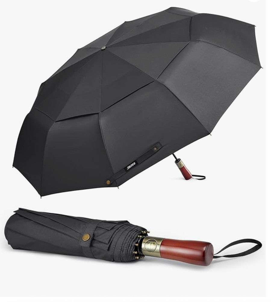 54 Inch Large Compact Windproof Golf Umbrella for Rain Oversized Auto Open Close