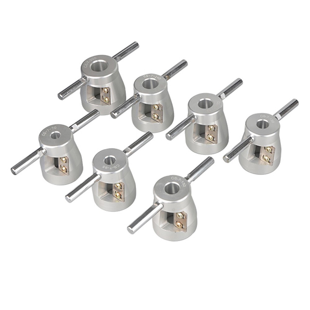 10kv High Voltage Cable Manual Ring Stripper 7PCS Set Cable Head Chamfering Tool