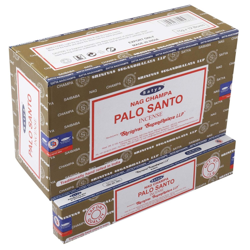 Palo Santo Incense Sticks - 12 Packs, 180g Total, Export Quality