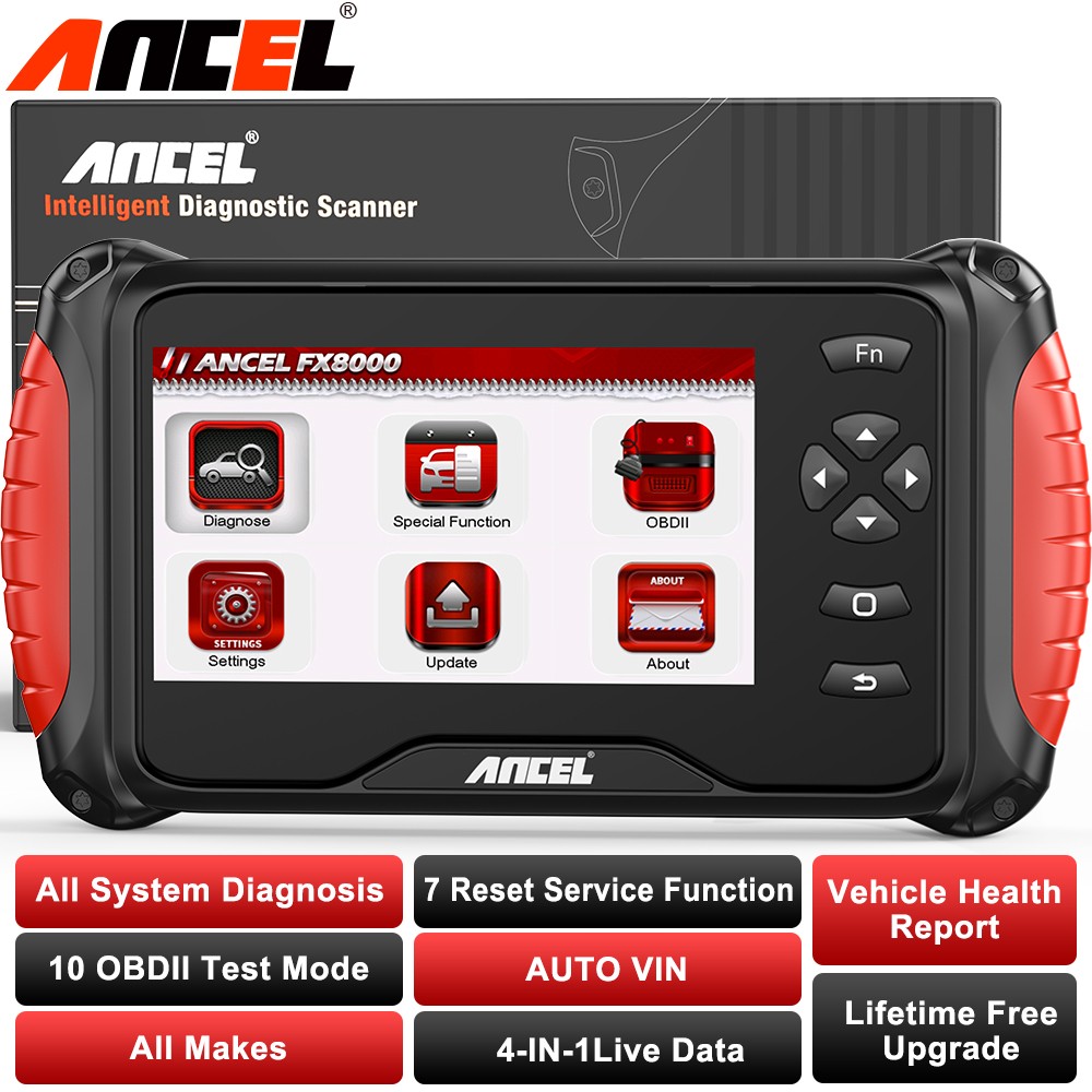 ANCEL FX8000 OBD2 Scanner Automotive All System Diagnostic Tool ODB2 Code Reader