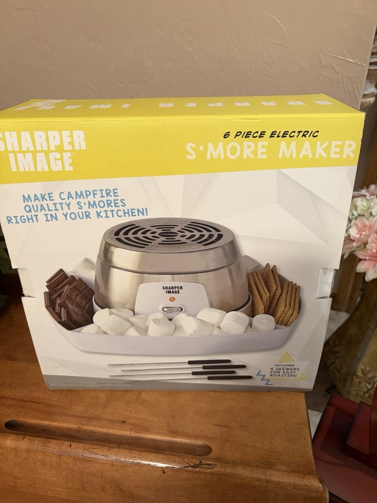 Sharper Image S’mores Maker 6 Pc Electric New