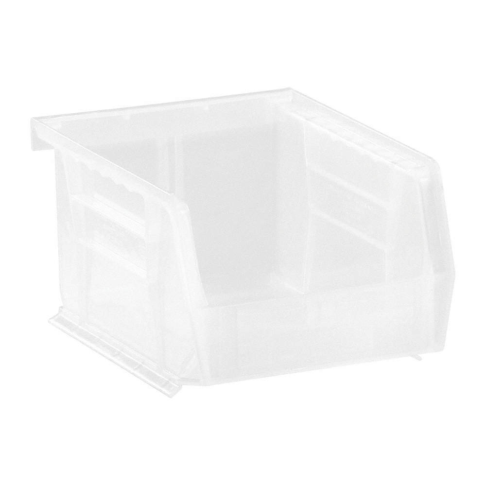 QUANTUM STORAGE SYSTEMS QUS210CL Hang and Stack Bin,Clear,PP,3 in 10H836