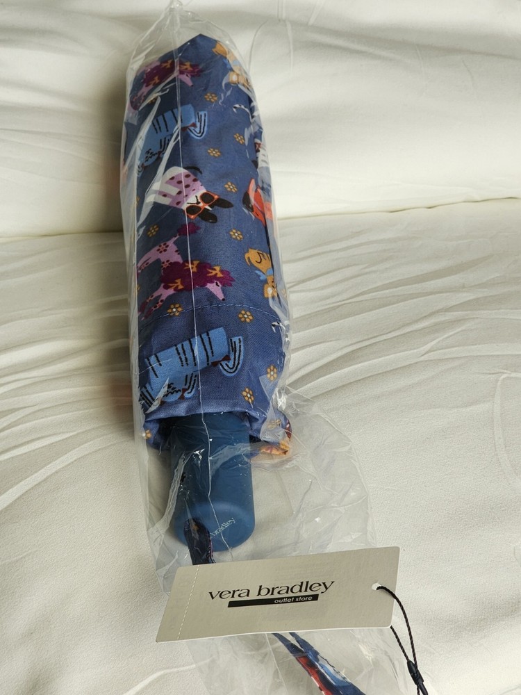 Vera Bradley Essential Umbrella Bark Park NWT!