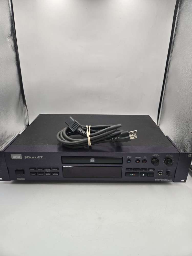 HHB BurnIT CDR-830 Professional Compact Disc Recorder W/ Rack Mount - No Remote