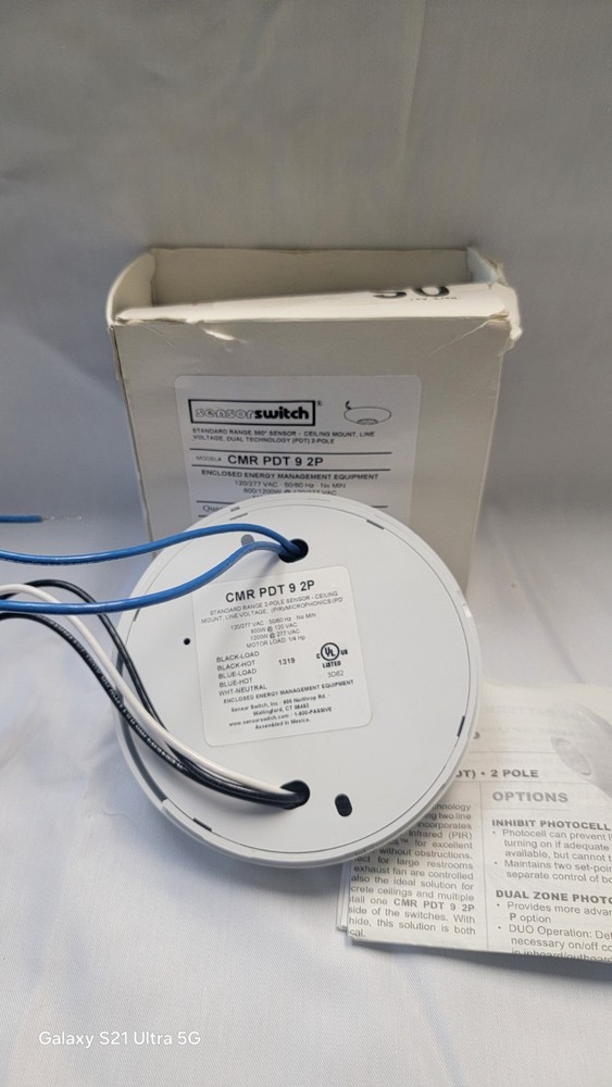 SENSOR SWITCH CM-PDT-9-2-P CEILING MOUNT 360° OCCUPANCY SENSOR