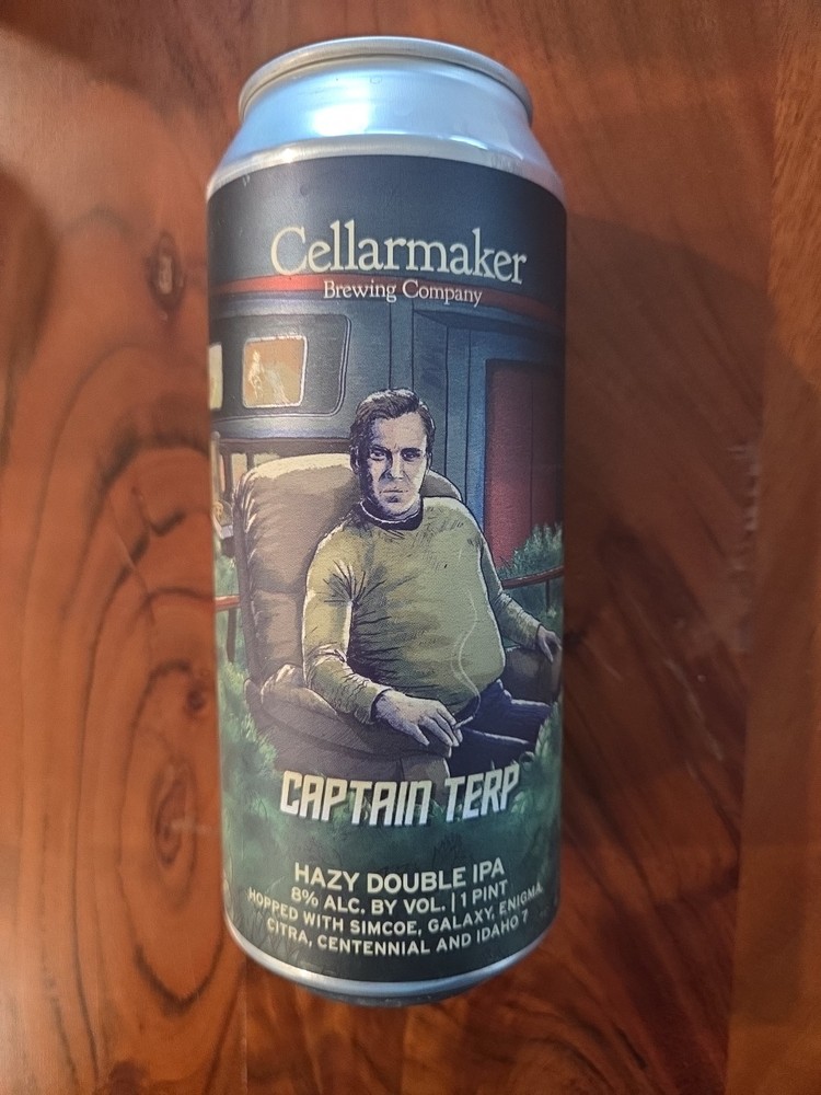 Cellarmaker -  Actual Empty Beer Can - Captain Terp