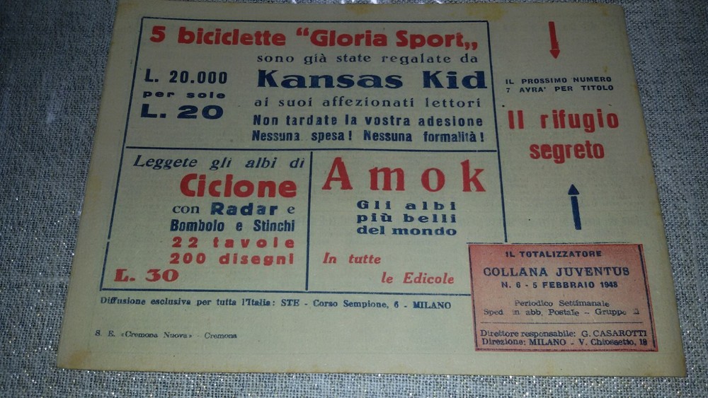 1948 Gim Toro Comic No. 6 ORIGINAL £. 12
