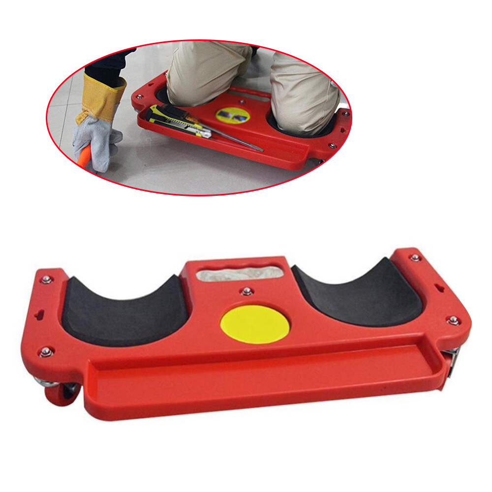 Rolling Knee Pads Platform W/ Wheeled Workers' Wheels Knee Pad Floor Tiles Tools