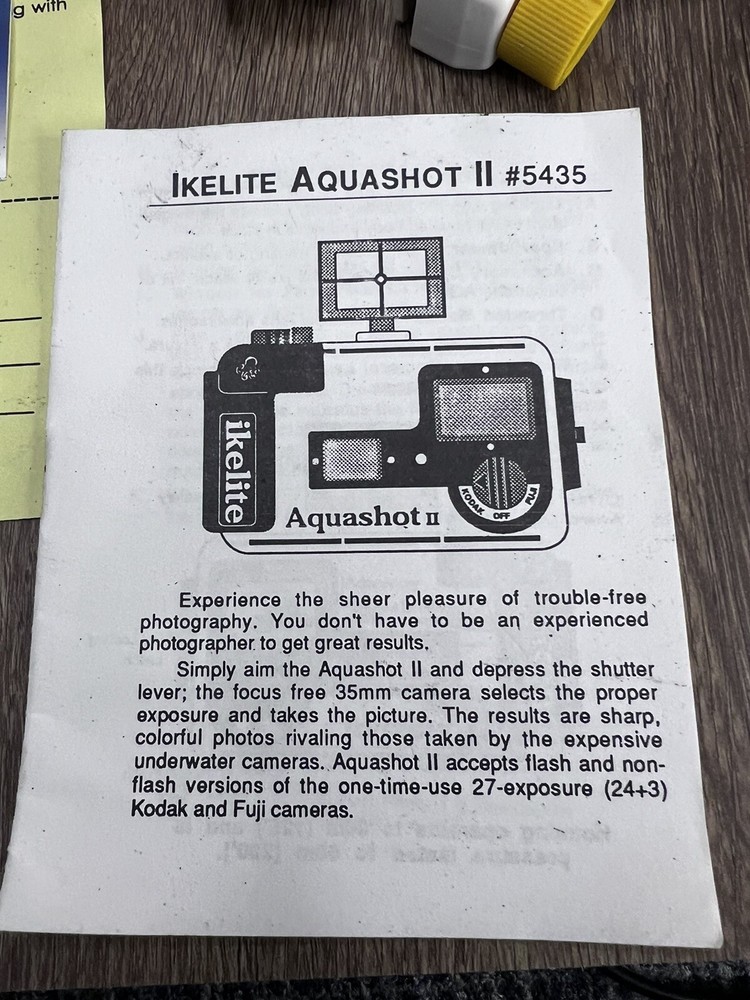 Ikelite AQua Shot 2 With underwater sub strobe Light Head Kit