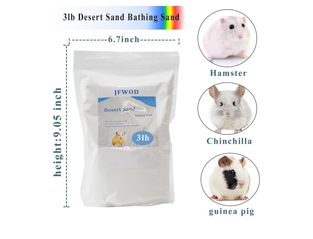 3 Lbs Desert Sand For Bathing Hamsters