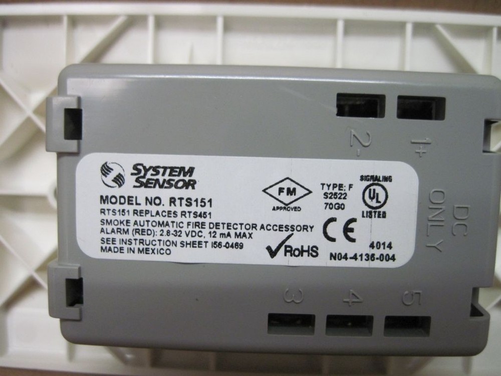 System Sensor RTS151 Remote Test Station Fire Alarm