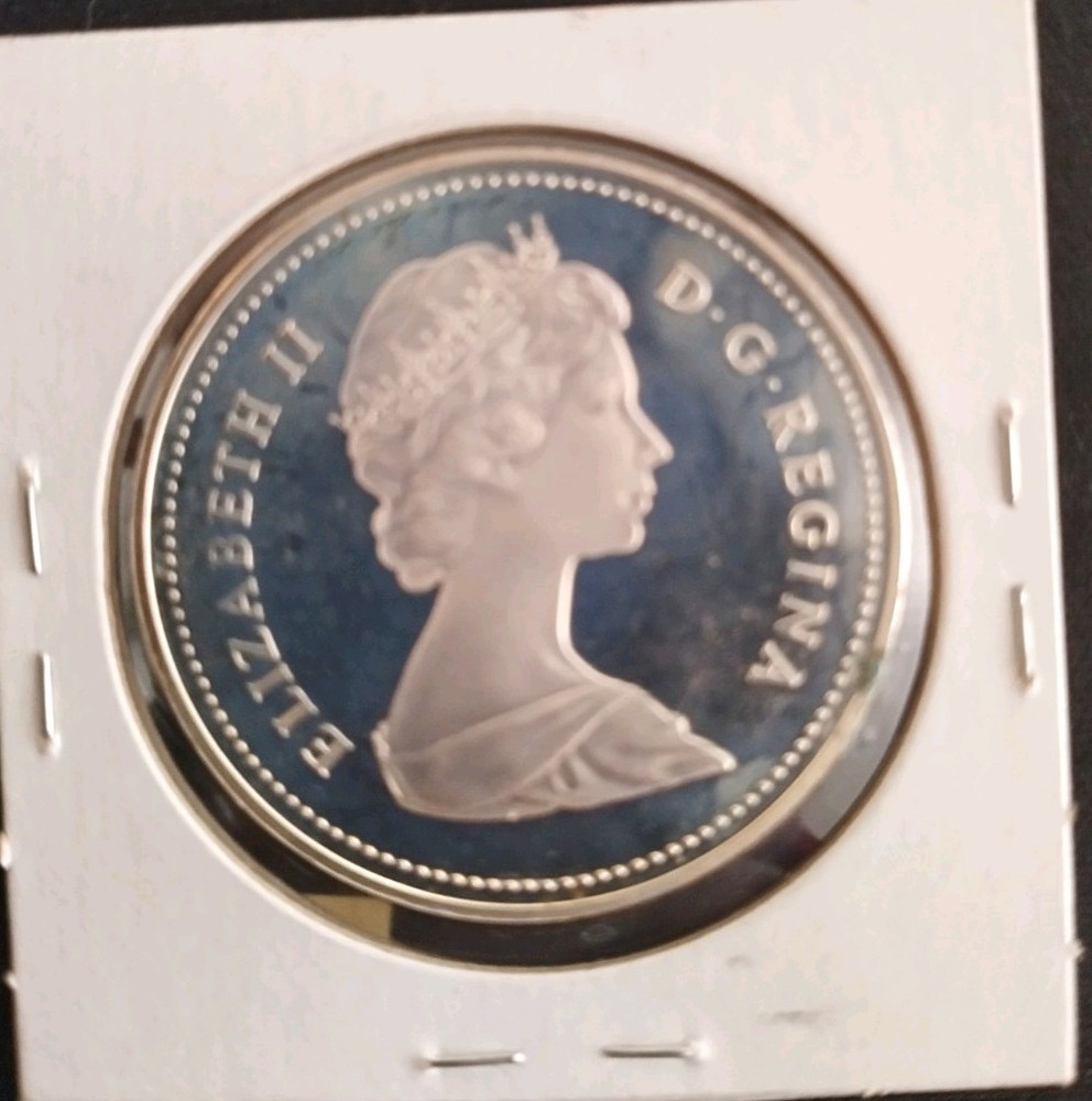 1981 Canada "Railway Centennial" Silver Dollar