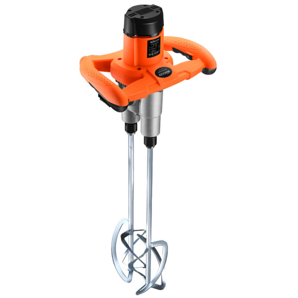 Handheld Double Pole Mixer Paint Cement Mixing Power Tools Plastering Machine