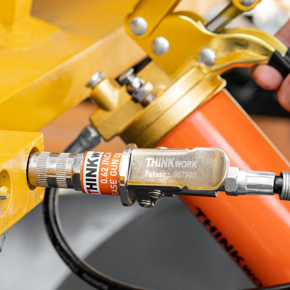 THINKWORK Grease Gun Coupler, Strong Lock on Greases Couplers with...