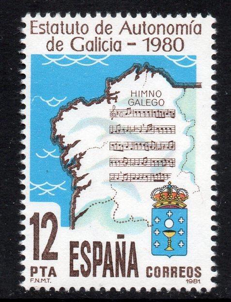 SPAIN MNH 1981 SG2638 Galician Autonomy