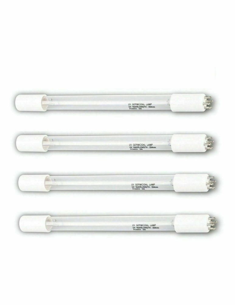 (4pcs) 6W UV Replacement Bulbs 4 Prong for our Water Purifier Ultraviolet Light