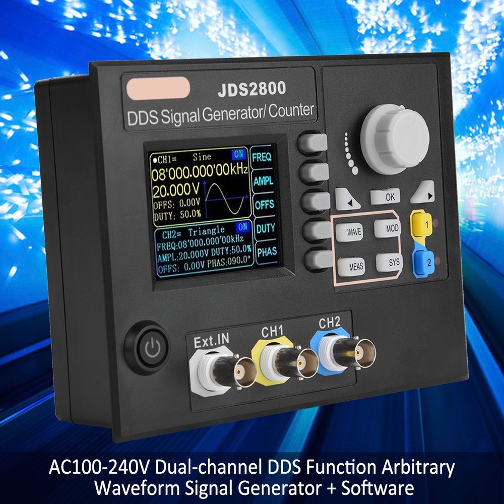 JDS2800 DDS Function Arbitrary Waveform Signal Generator Software(60MHz HZHZ