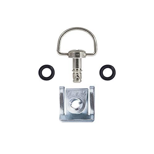 Style Quick Release D-Ring Race Fasteners 19mm (10 Pack) 19MM Sliver