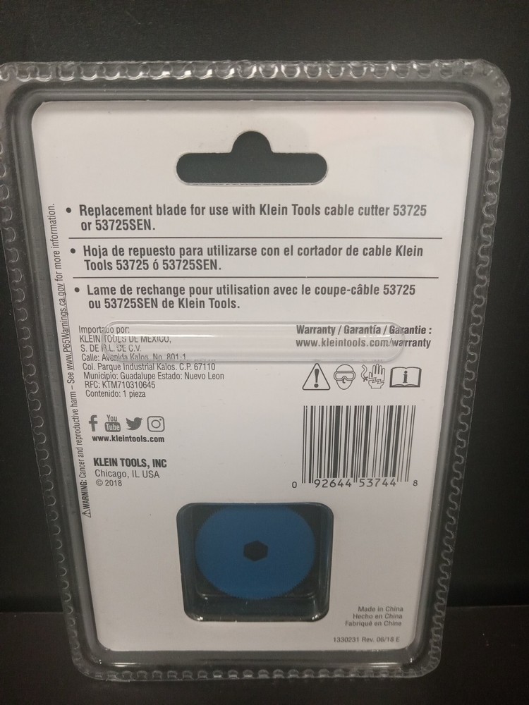 Klein Tools Bx Cutter Replacement Blade 53726SEN