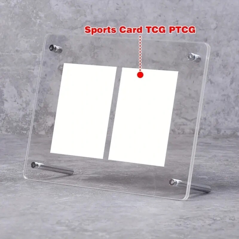 2 Grid Acrylic Card Display Stand – 35-75pt, Desktop Collection Display