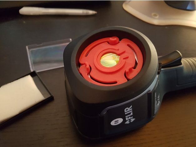 Flir E Series E4 E5 E6 E8 E9 ZnSe Macro Lens 20mm Holder Snap Together V 2.0