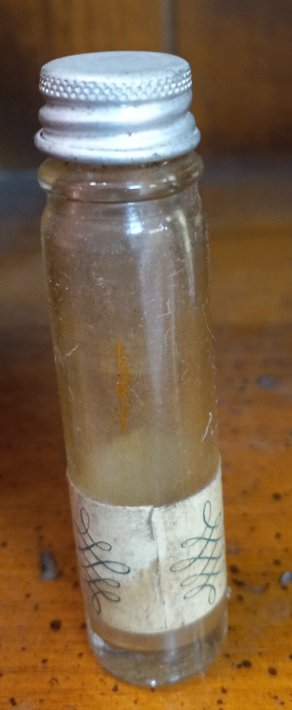 Vintage Clear Colgate After Shave 3" Empty