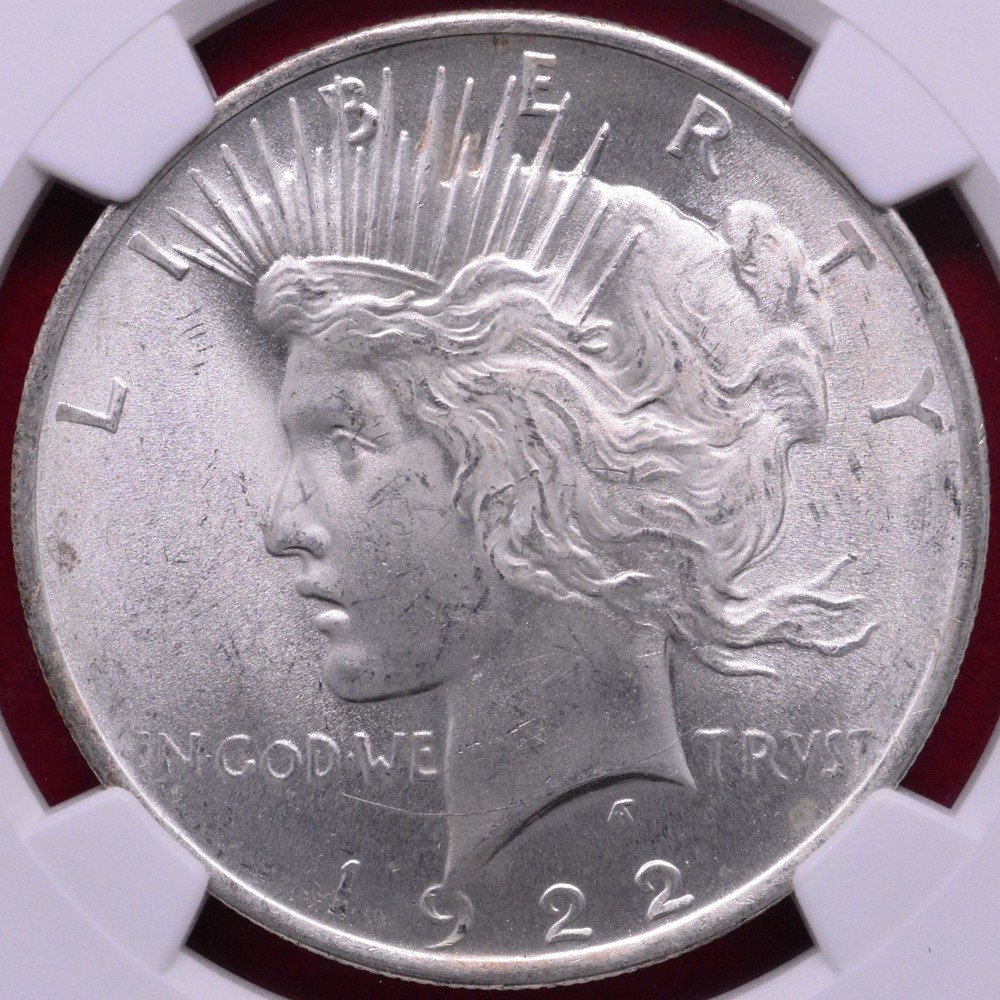 NGC MS-66! 1922 PEACE DOLLAR