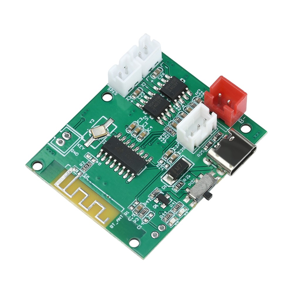 DC3.7V-5V Stereo 5.0 Bluetooth 5W+5W Bluetooth Decoder Module w/ Power Amplifier