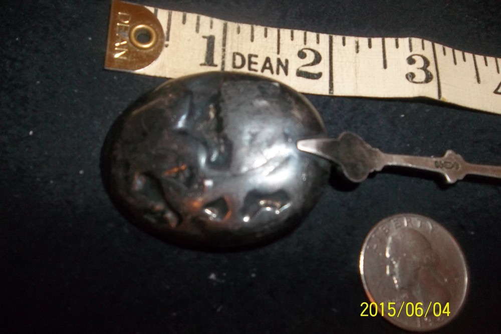ANTIQUE DUTCH MECHANICAL WINDMILL CREST SILVER SPOON hh 90 marked