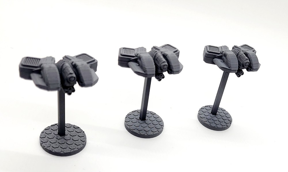 3d Printed Miniatures Gunhawk War Drones 40K Proxy Terrain for Tabletop Gaming