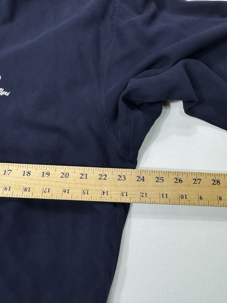 Zero Restriction Men’s Medium Navy Golf Outerwear 1/4 Snap Windbreaker Pockets