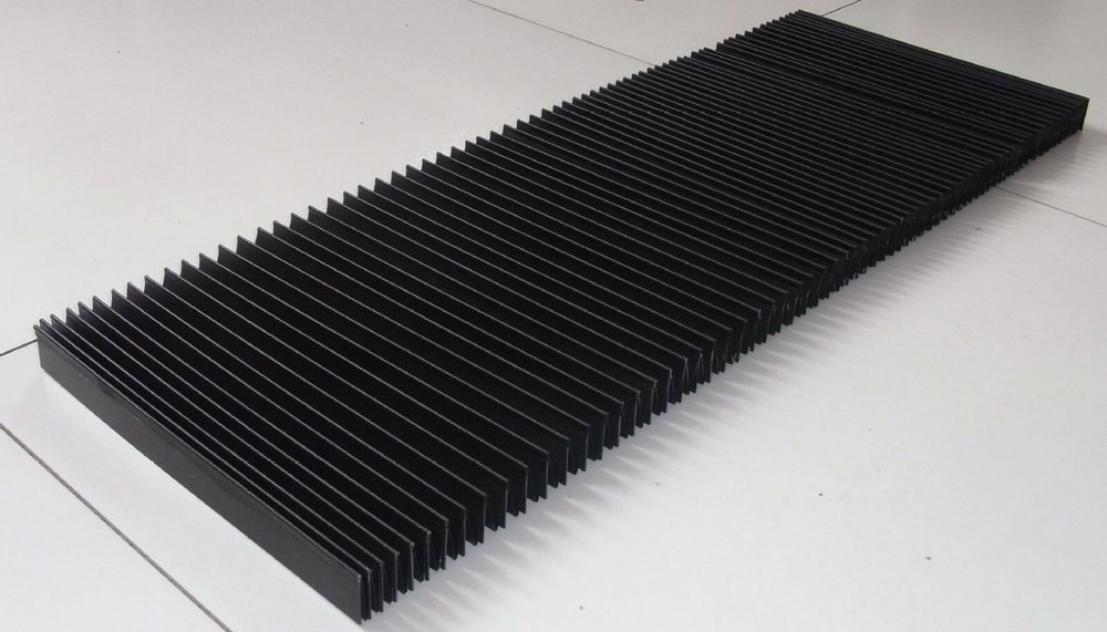 Custom made Flat accordion bellows for cnc protection