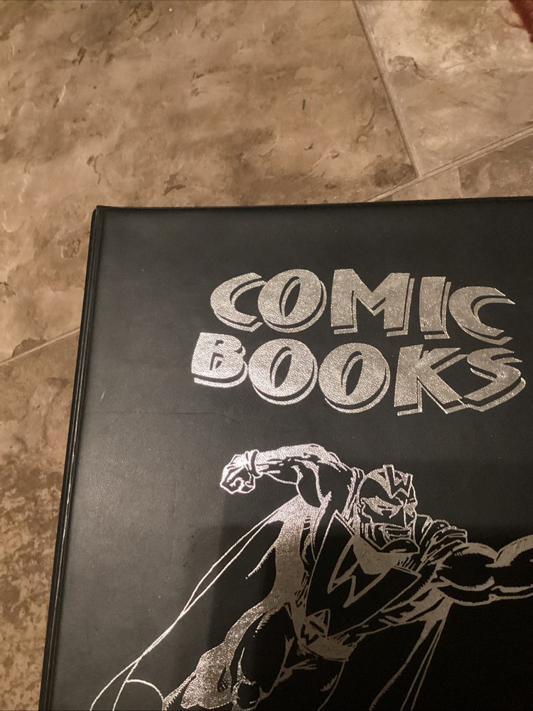 Vintage Wizard Pro Card COMIC BOOK ALBUm Empty Black Binder