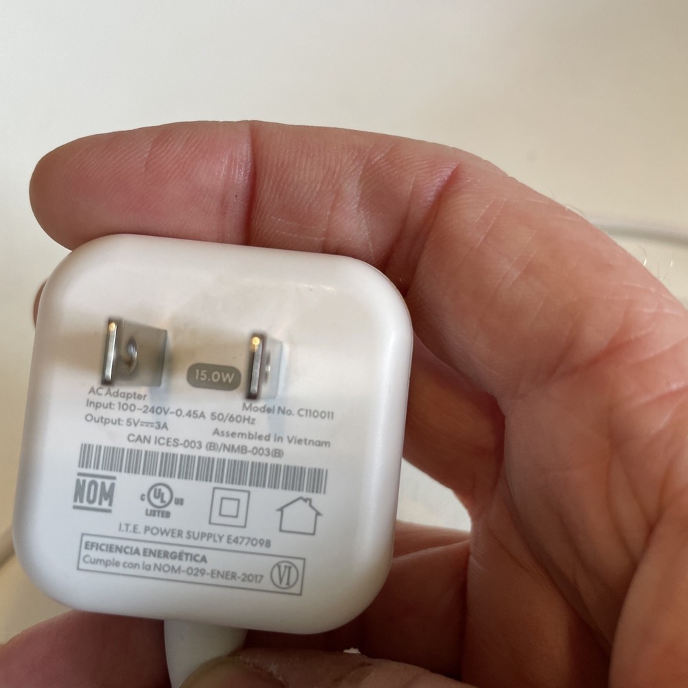 EERO WIFI AC Adapter-Type C White Cord