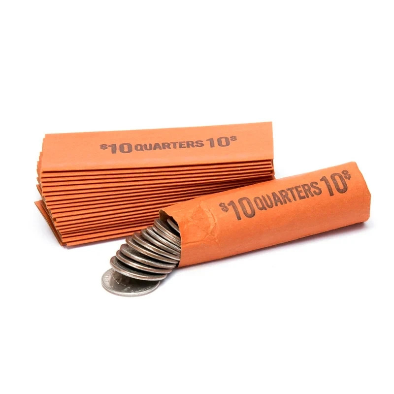 20x US Quarter Coin Wrappers Flat Rolls