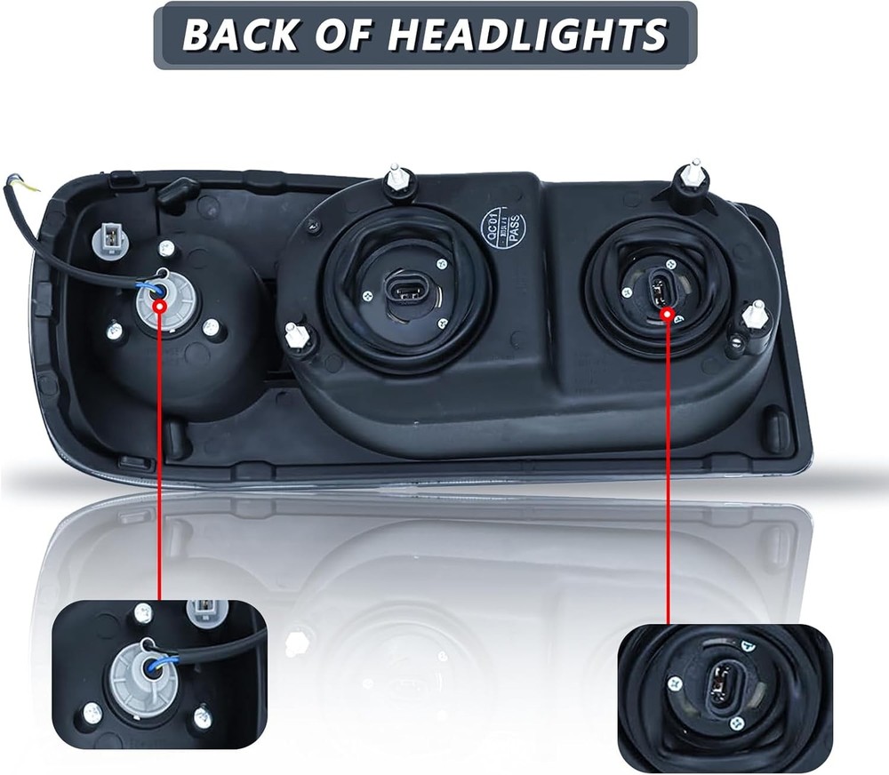 Mack Granite GU713 Headlight Assembly Halogen Pair