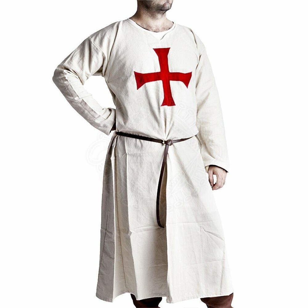 Knights Templar Tunic - Medieval Costume Men Cosplay Reenactment
