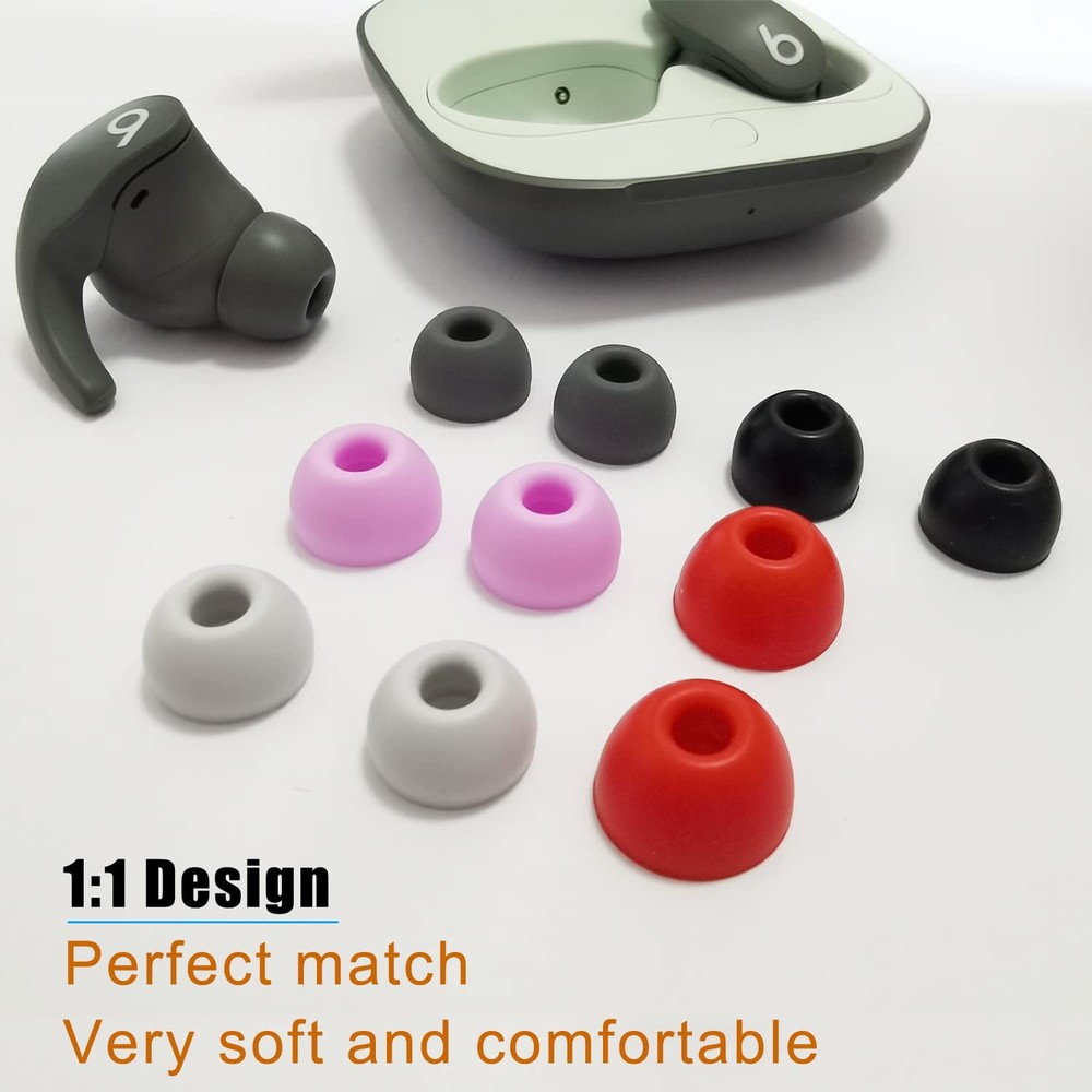 Silicone Ear Tips for Beats Fit Pro Replacement LMS, Gray