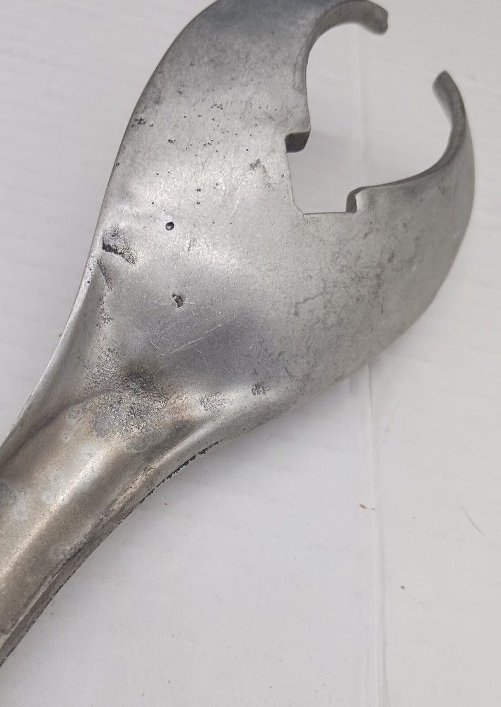 Vintage Cast Aluminum Seafood Cracker Sheller, Salad Fork Olive Server Tool 11"