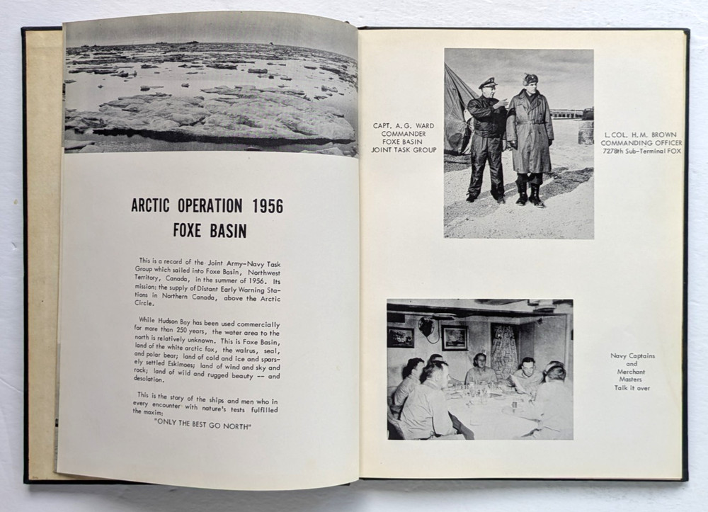 US NAVY FOXE BASIN ARCTIC OPERATIONS 1956 CRUISE BOOK