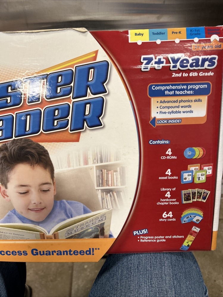 Hooked on Phonics Master Reader 2nd to 6th Grade 7+ Years Old - Complete In Box
