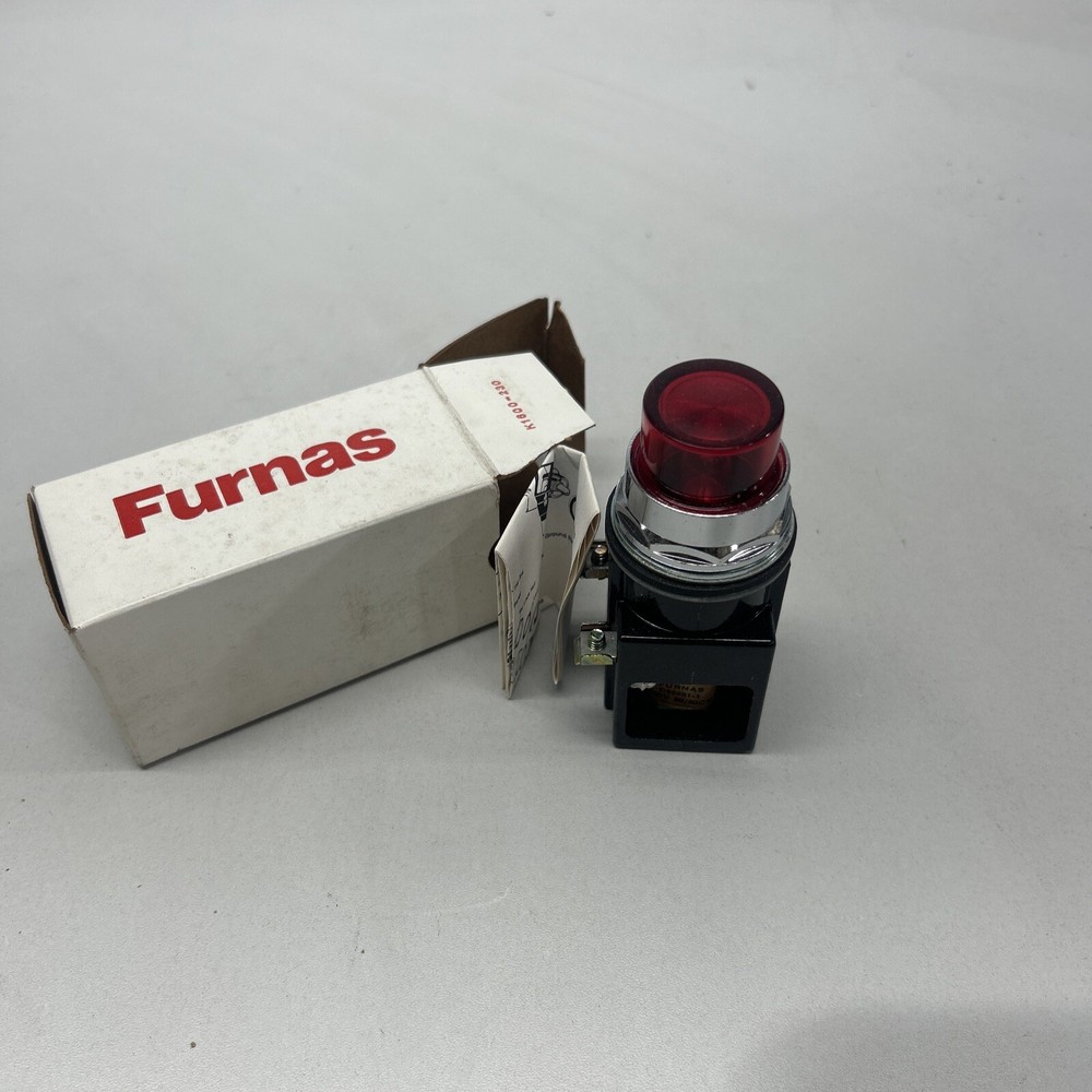 Furnas 52PA4G2 Red Illuminated Pilot Light Indicator Button Siemens