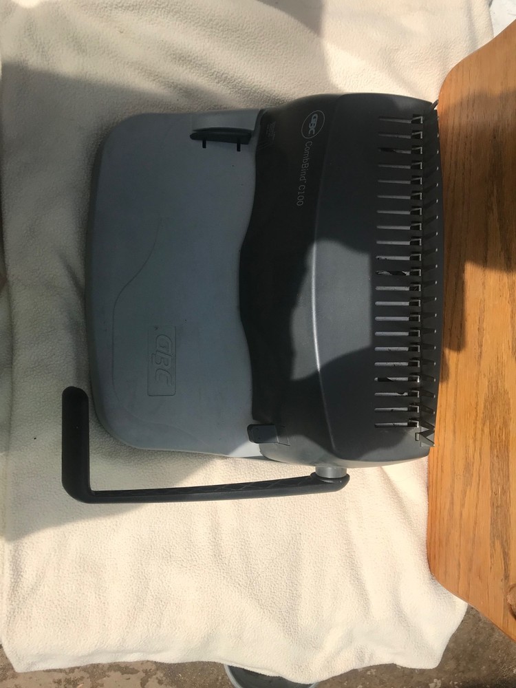 Heavy Duty GBC CombBind C100 Comb Binder Binding Machine Works