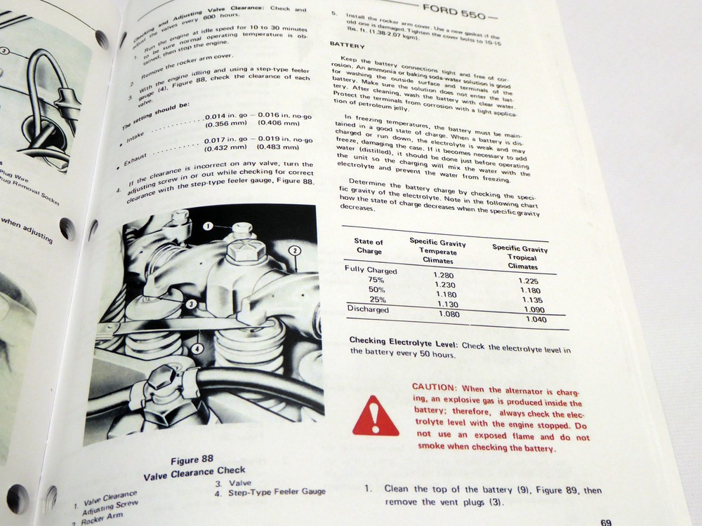Ford 550 Tractor Loader Backhoe Operators Manual Maintenance Guide Book NEW