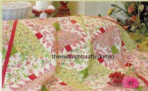 Raspberries & Cream Quilt Pattern Pieced AP