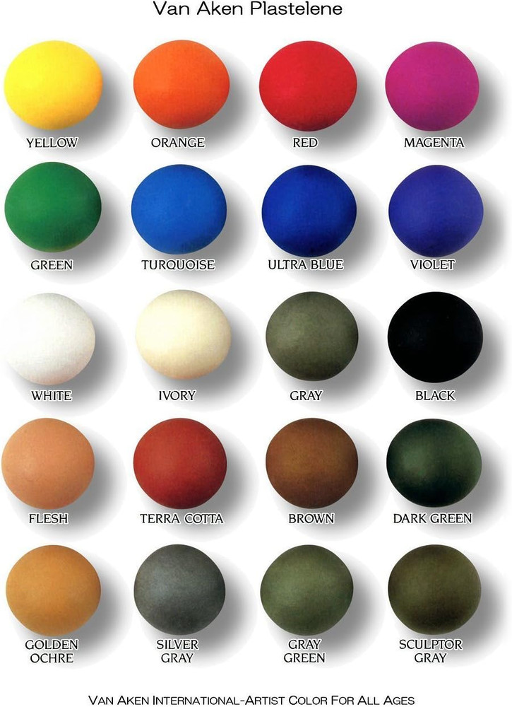 Plastalina Modeling Clay - Gray, 1 Lb, Modeling Clay