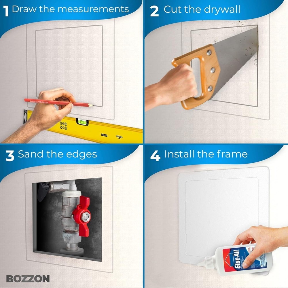 Versatile 10x10 Drywall Access Panel - UV-Stabilized and Water-Repellent